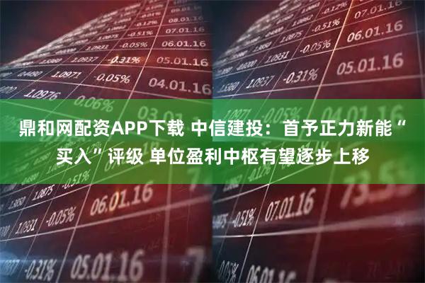 鼎和网配资APP下载 中信建投：首予正力新能“买入”评级 单位盈利中枢有望逐步上移